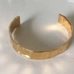 Jennifer Fisher Gold Crinckle Choker Necklace